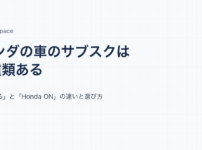ホンダの車のサブスクは2種類あると書かれた記事のアイキャッチ
